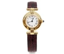 Cartier W1011554 Must Colise Vermeil Roman Quartz Watches Gold/White Dial 2