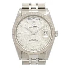 Tudor — Tudor 76214 Prince Date Day Silver Mosaic Automatic — Watch — resale