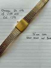 Near Omega de Ville 591.0251 Cal.1375 Gold 10KGP Quartz W/ Box 3