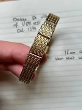 Near Omega de Ville 591.0251 Cal.1375 Gold 10KGP Quartz W/ Box 4