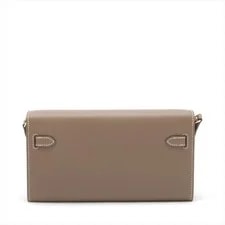 Hermès Kelly Wallet Long Evercolor Etoupe Metal Fittings G: 2026 2