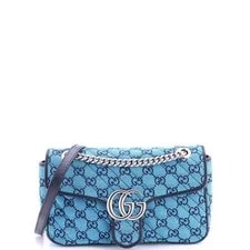 Gucci — Gucci GG Marmont Flap Diagonal Quilted With Small — Handbag — resale
