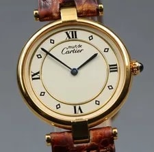 Cartier — [N ] Cartier Must Vendome Vermeil 590003 30mm Ivory Qz — Watch — resale