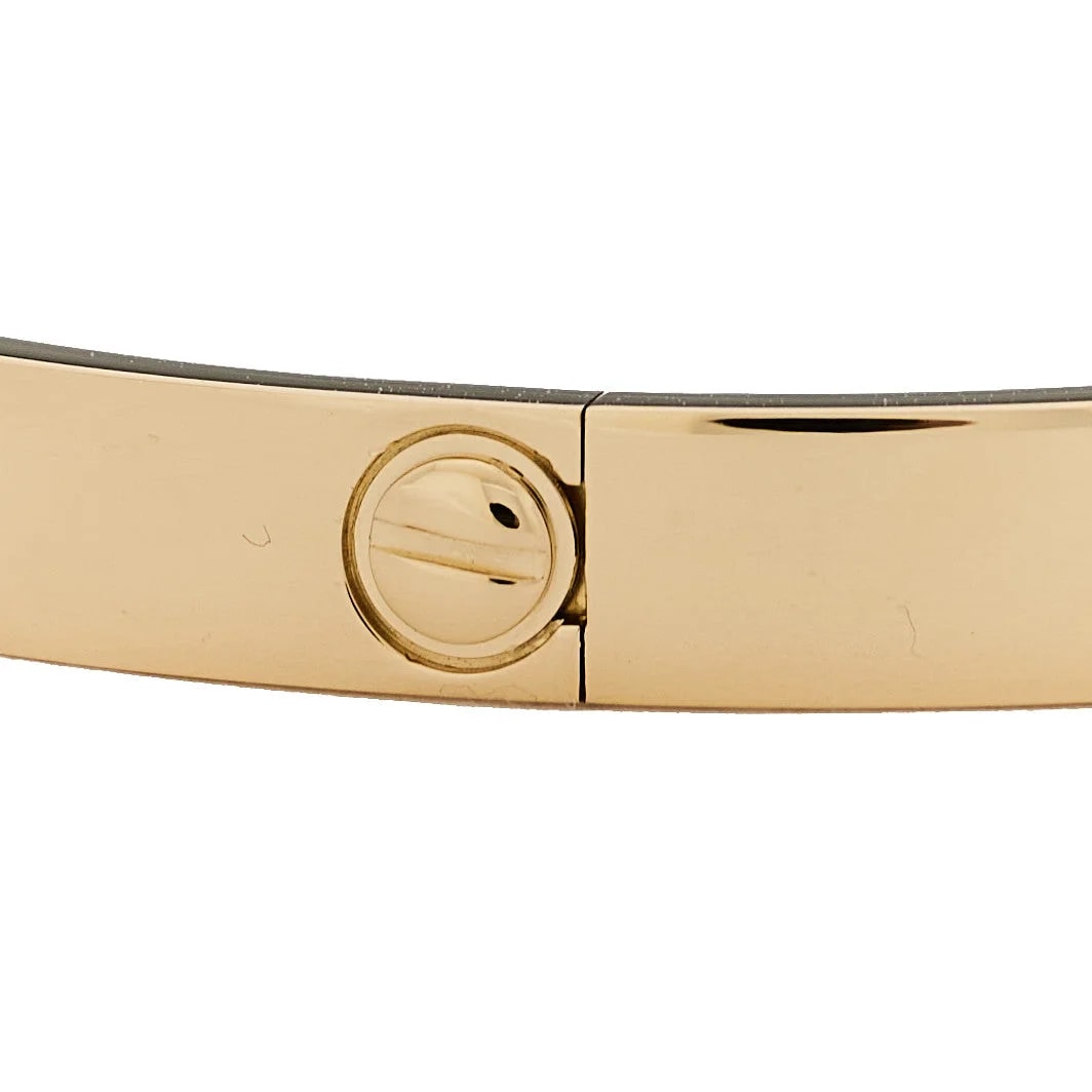 18K Yellow Gold Love Bracelet 17 4