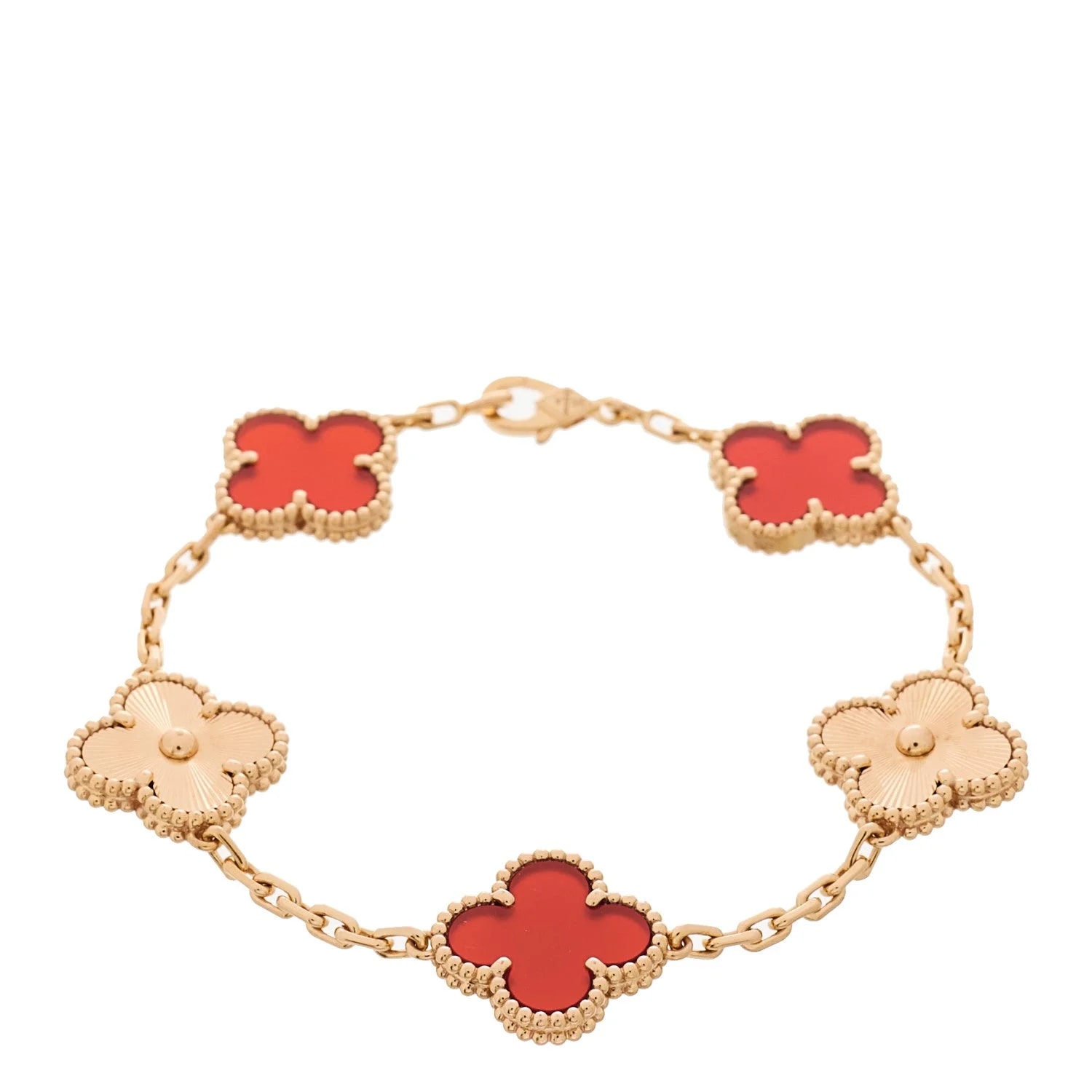 Van Cleef & Arpels — 18K Rose Gold 5 Motifs Alhambra — Jewelry — resale
