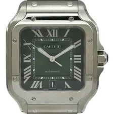 Cartier — Cartier Santos LM WSSA0062 40mm Stainless Steel Green Dial Automatic OKW2966 — Watch — resale