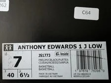 Adidas Anthony Edwards 1 Low ’s Basketball / / US 7Y/8.5 W 4