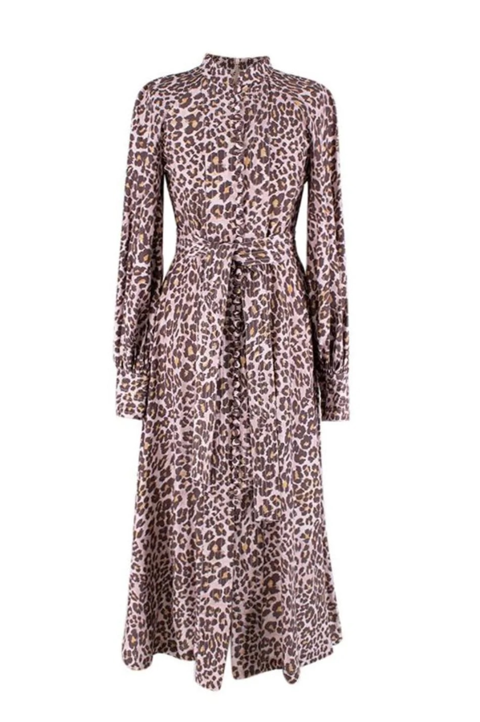 Zimmermann — Zimmermann Leopard Print Belted Midi Dress — Clothing — resale