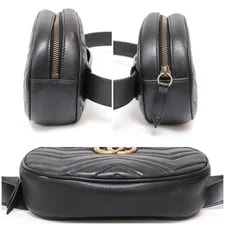 Gucci 491294 GG Marmont Matelasse Belt Large Size From JP 3