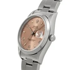 Rolex Oyster Perpetual Date 15200 Pink Stainless Steel Automatic #W2115 2