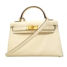 Hermès — Auth [6dd4852-g] Hermes Kelly 2 Nata Metal Fitting B... — Handbag — resale