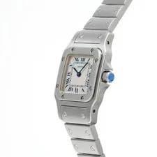 Cartier Santosgalbe SM W20017D6 White/Blanc Watches Quartz Ginzo 2