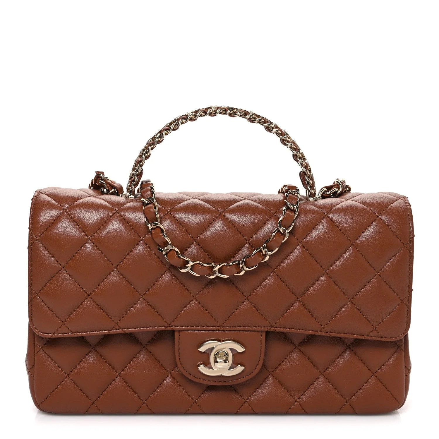 Chanel — Medium Top Handle Rectangular Flap — Handbag — resale