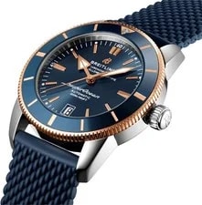 Breitling Superocean Heritage Blue Dial Rubber Strap 42mm 4