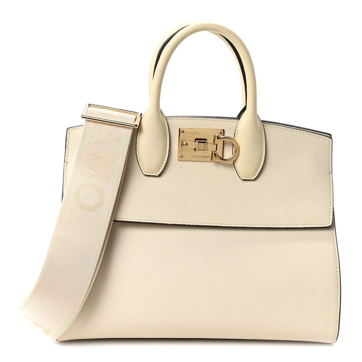 Salvatore Ferragamo — Medium Studio Soft Mascarpone — Handbag — resale