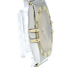 Omega Constellation Gold Dial Quartz Yellow Gold Stainless Steel 4