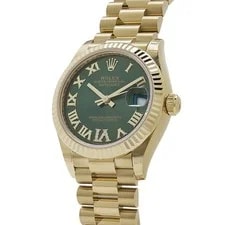 Rolex Datejust 31 278278 '' Yellow Gold Diamond Green Dial President 3