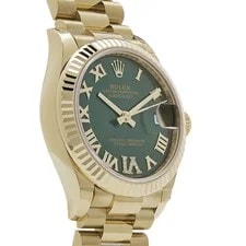 Rolex Datejust 31 278278 '' Yellow Gold Diamond Green Dial President 4