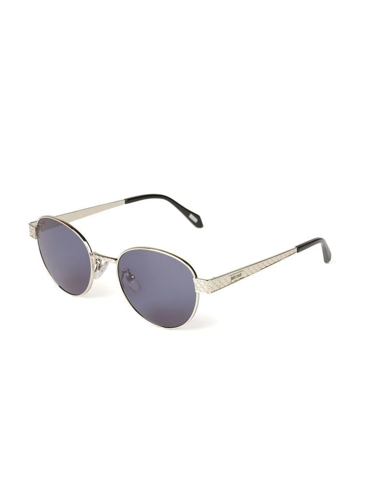 Just Cavalli Sjc181 Polished Palladium Metal Sunglasses — 4