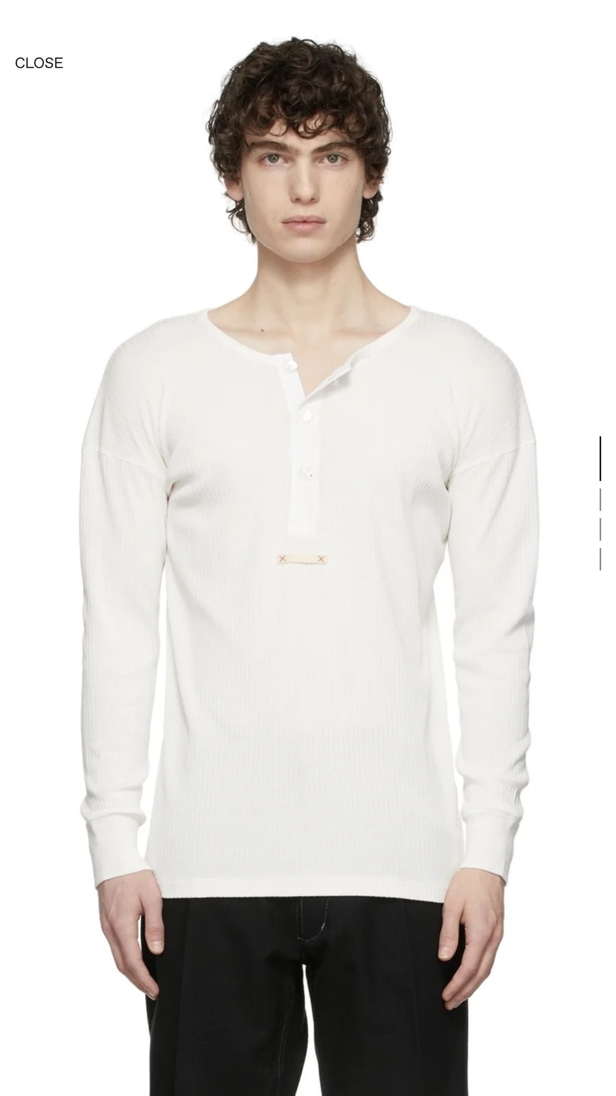 Maison Margiela Rib Cotton T-shirt — streetwear — resale