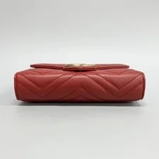 Gucci GG Marmont Mini Flap Chain Crossbody Auth 3