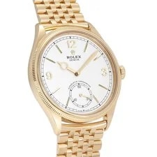 Rolex 1908 52508 Automatic Winding 39mm Intense White/Bar K18 Yellow Gold Unused 3