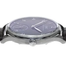 IWC Portugieser Hand-Wound IW545407 44mm SS Black Dial Hand-Winding #C3823 2