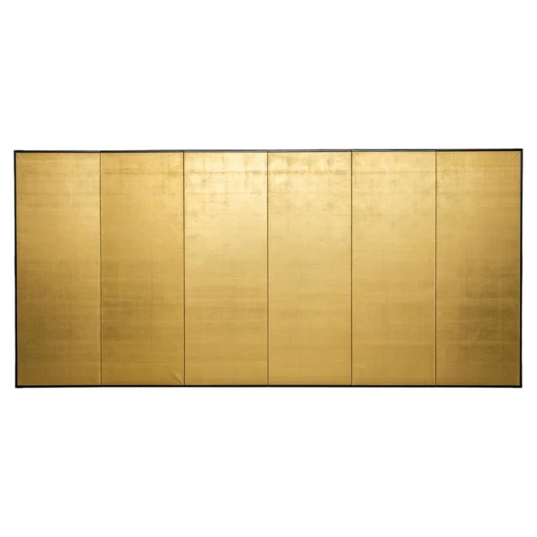 Tall 6-panel Golden Japanese Folding Screen — Furniture — resale