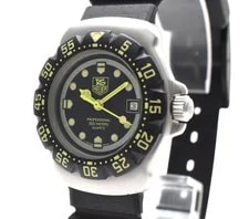 Tag Heuer — New Battery TAG Heuer WA1416 Formula 1 Black Dial Yellow Black Qz — Watch — resale