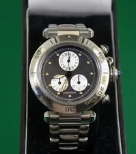 Cartier Pasha 36mm Stainless Steel Date Chronograph With Band 3