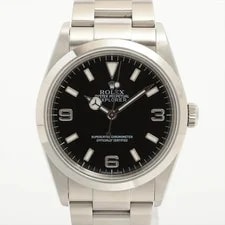 Rolex — Rolex Explorer I 114270 SS AT Black Dial 1 Extra Link — Watch — resale