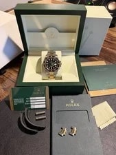 Rolex GMT-Master II Ceramic 116713LN Two Tone Yellow Gold Steel Box Papers 2