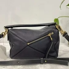 Loewe — Loewe Puzzle in Grained — Handbag — resale
