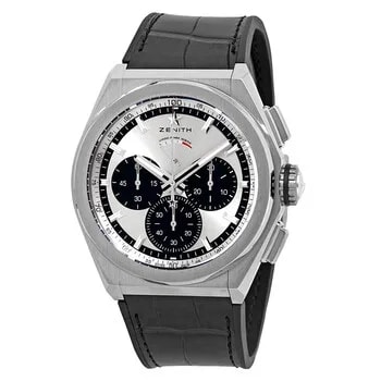 Defy El Primero 21 Chronograph Automatic Silver Dial Titanium Watch 95.9001.9004/01.R582 2