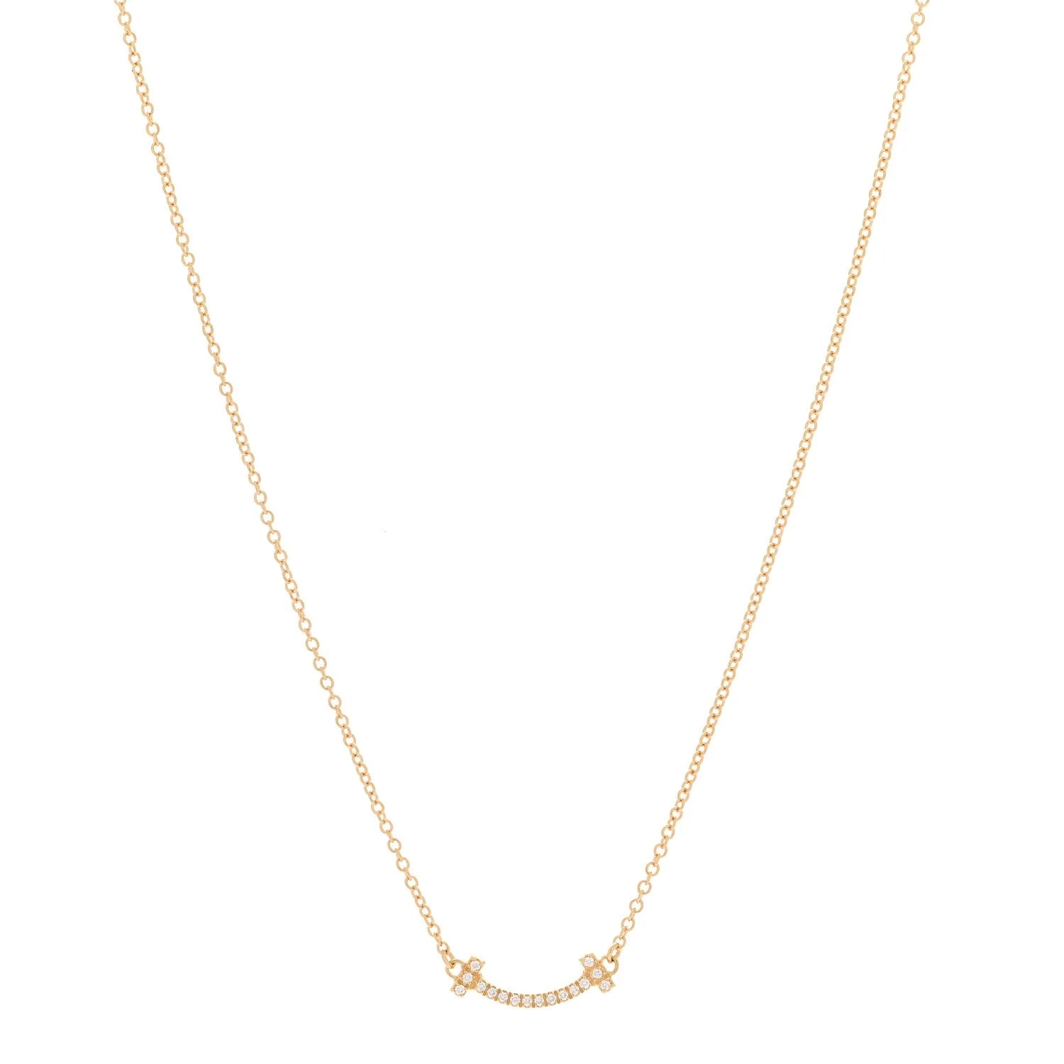 Tiffany & Co. — 18K Yellow Gold .19ctw Medium T Smile — Jewelry — resale