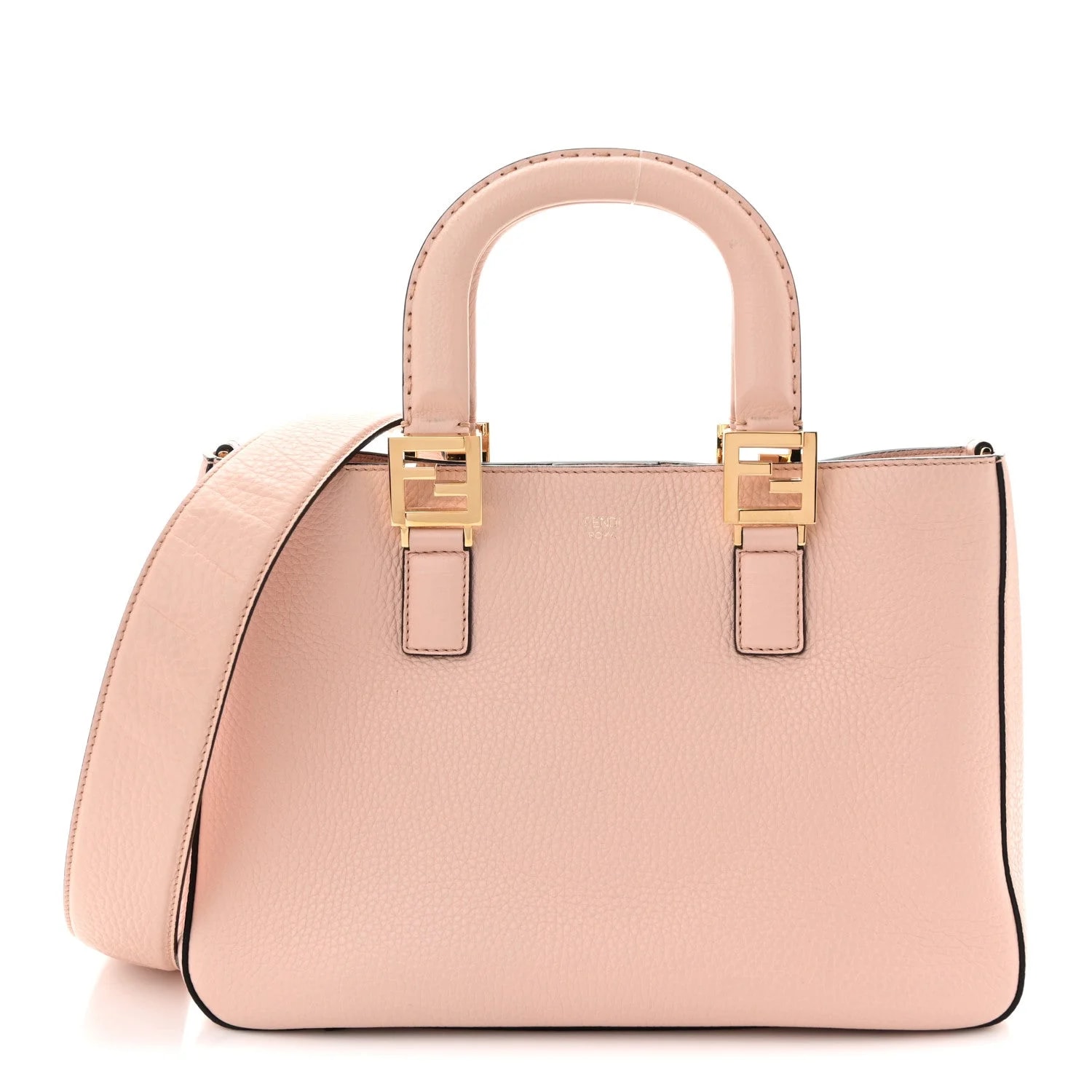 Fendi — Cuoio Romano Small Cipria — Handbag — resale