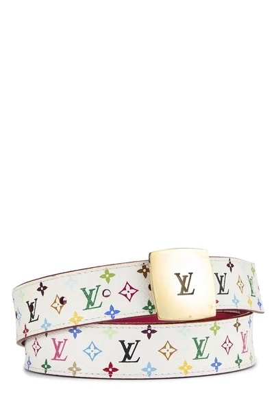Louis Vuitton — Takashi Murakami X Louis Vuitton Multicolore Ceinture 75 — Accessory — resale