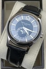 Patek Philippe Complications 5205G-010 Annual Calendar White Gold Black Dial 3