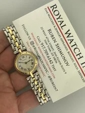 Cartier 24mm Panthere Cougar 1057920 White Roman Dial 18K Yellow Gold & Steel 3