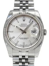 Rolex — Rolex Datejust 16013 Automatic 36mm Silver Stainless Steel — Watch — resale