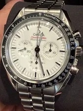 Omega — Omega Speedmaster Moonwatch White Dial 310.30.42.50.04.001 Box and Cards — Watch — resale