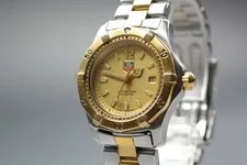 Tag Heuer — [Exc+4] Tag Heuer Professional 2000 WK1321 Gold Dial Qz Ladie's — Watch — resale