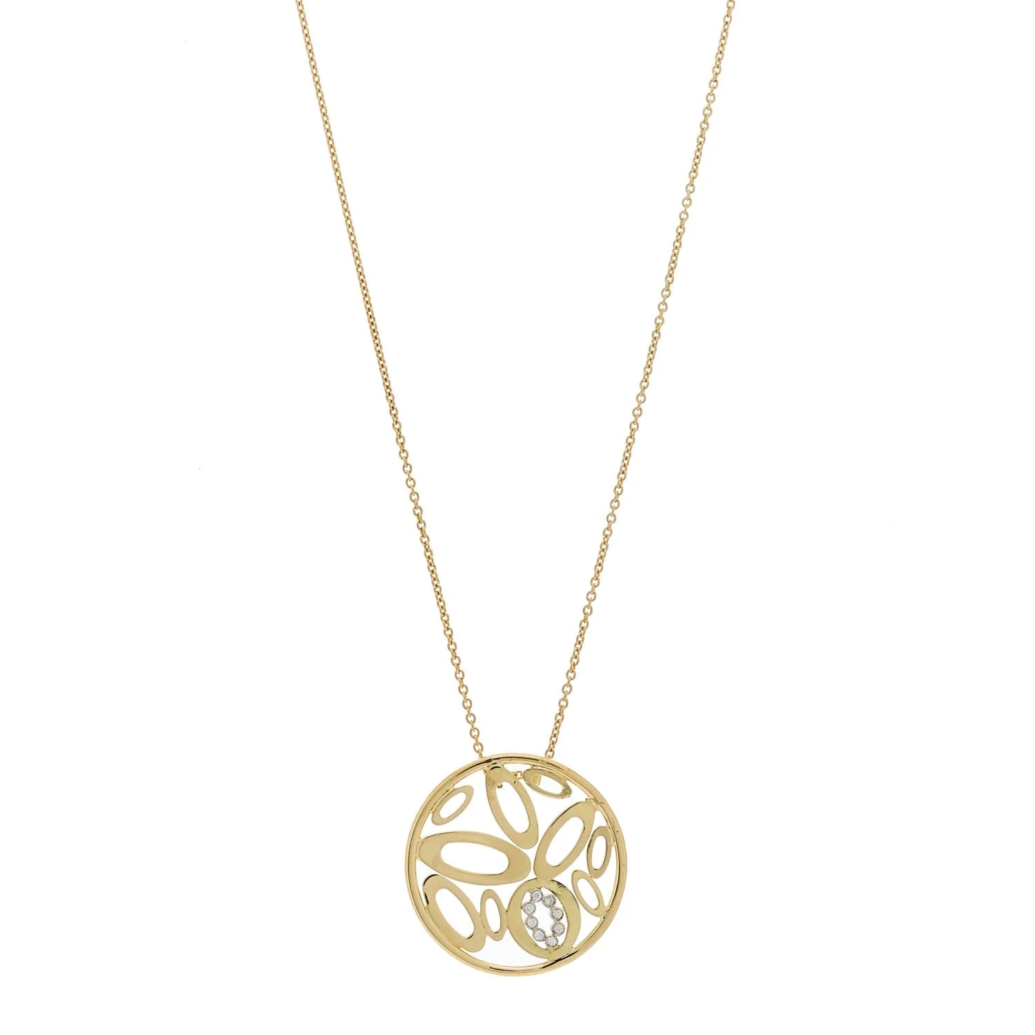 Roberto Coin — 18K Yellow Gold Clic and Shine Round — Jewelry — resale