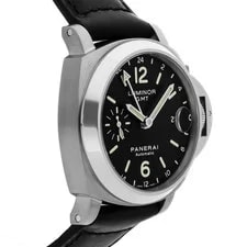 Panerai Luminor GMT Steel Auto 40mm Black Dial Strap PAM 244 3
