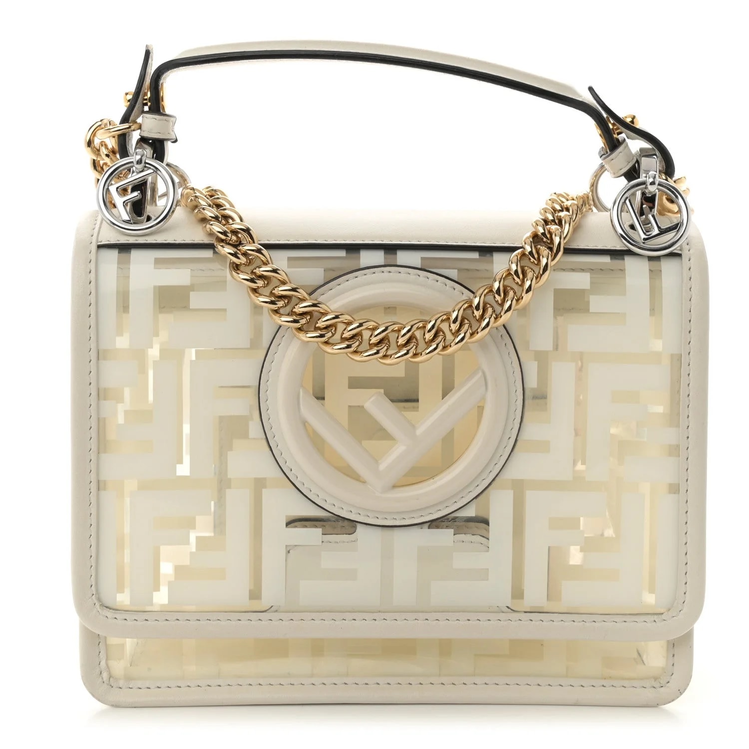 Fendi — TPU Vitello Century F Is Fendi Small Kan I — Handbag — resale
