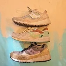 Saucony 10 Mismatched Running Shoes 3 Singles 6000 Grid 9000 Pastel 2