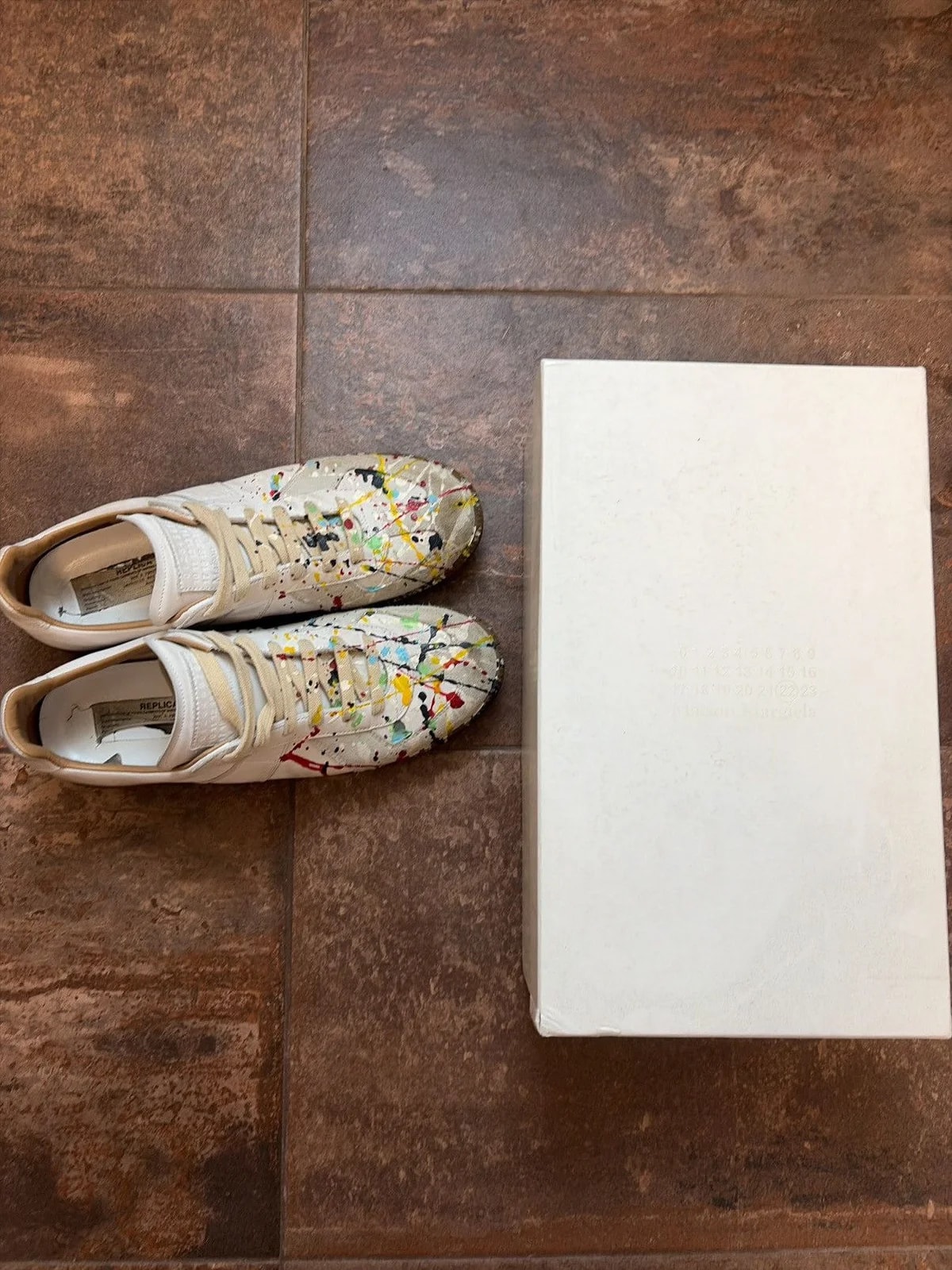 Maison Margiela — Maison Margiela Gats Paint Splatter — Sneaker — resale