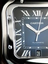 Cartier Santos de WSSA0013 Large Steel Blue Dial Box Papers 2019 2