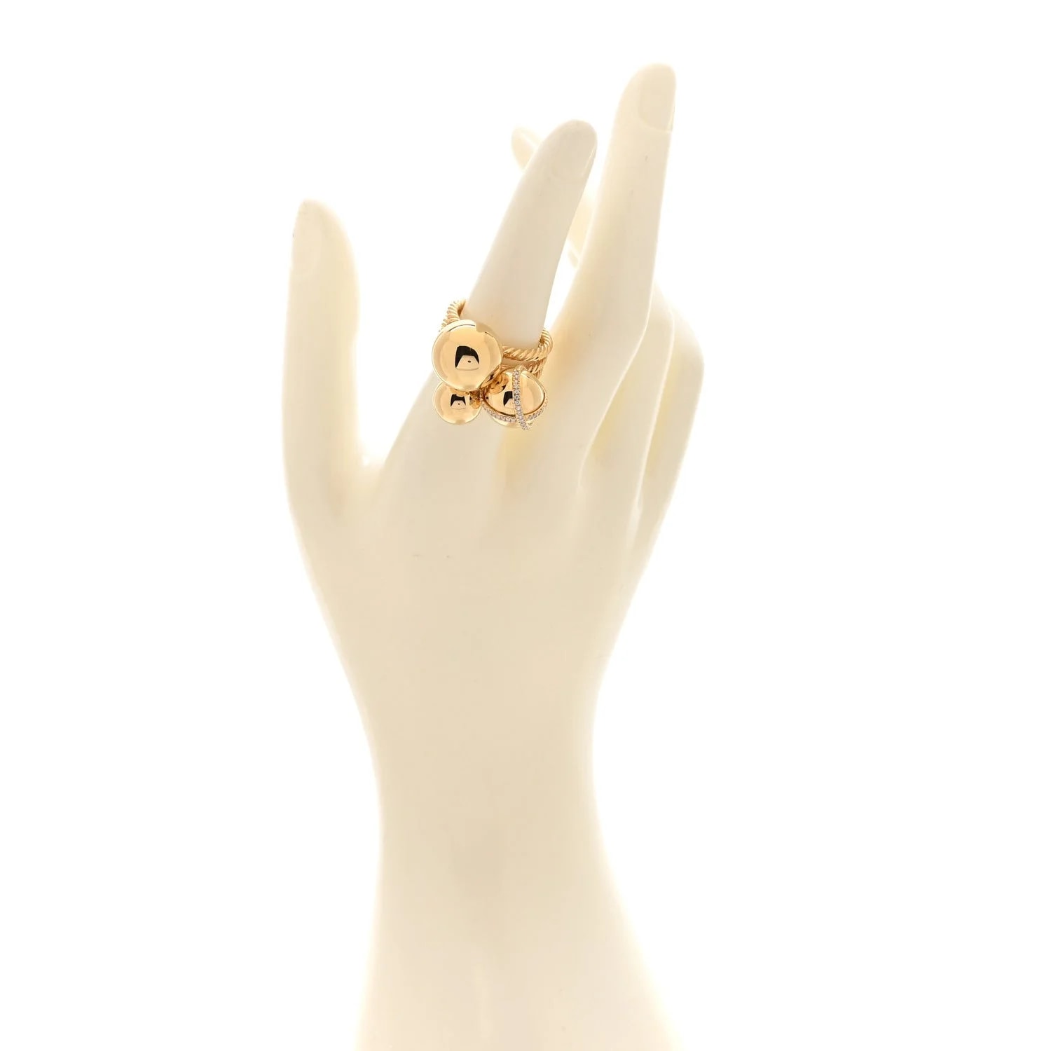 18K Yellow Gold Solari Cluster 54 6.75 2