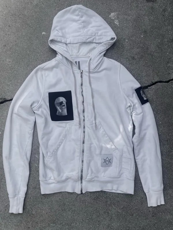Rick Owens — Rick Owens Jason Patchwork Hoodie — streetwear — resale